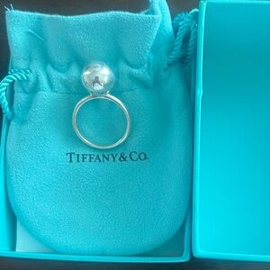 Tiffany & Co. Hardwear 12mm Ball Bead Ring Size 7.5 Silver w/Box & Pouch